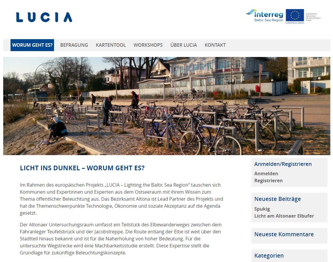 Screenshot Of The Participation Platform For Hamburg